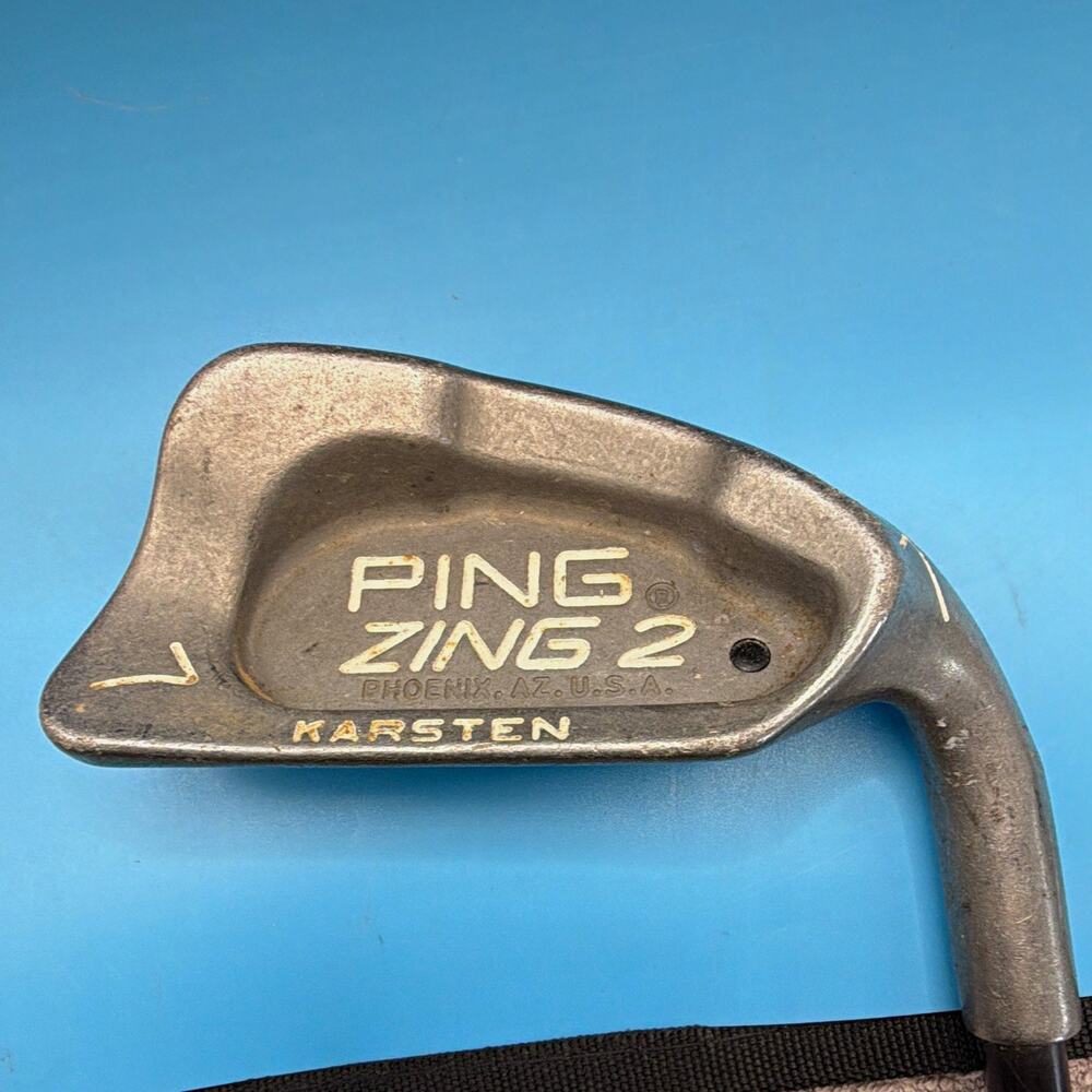 Ping Zing 2 Karsten 7-Iron RH Graphite Shaft Regular Flex 27° Loft need new grip
